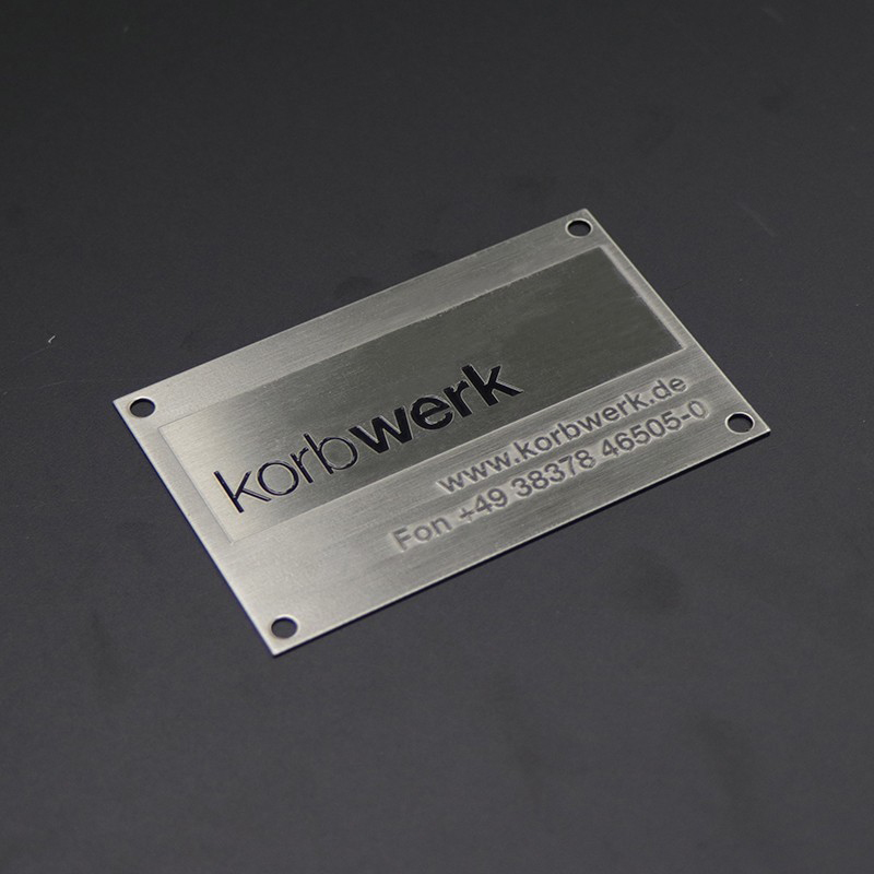 Custom Etching Stainless Steel Company Nameplate